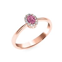 Anneau Zanette Gioielli Femme in Or rosé AN-2335P-8-ZAFFIROROSA - AN-2335P-8-ZAFFIROROSA